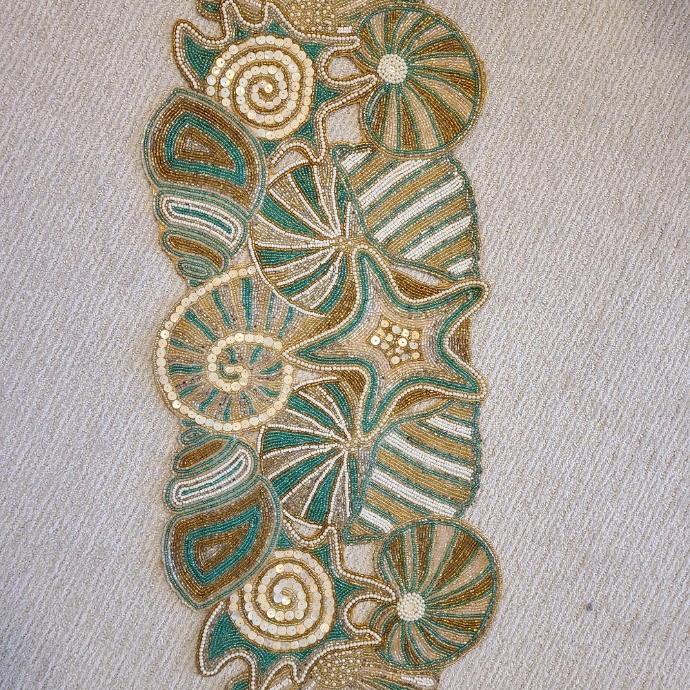Pier 1 imports beaded shell runner